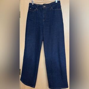NEW! Dark wash Banana Republic Sz 27/4 high rise wide leg jeans NWOT
